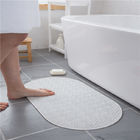 White Soft Anti Skid Washable Bath Rugs With Strong Suction Cups
