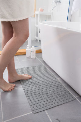 Printed Plastic Non Slip Suction Backing Bath Mat PVC Shower Mat