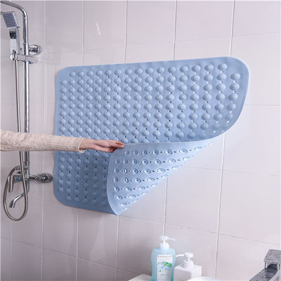 Customized Printed Plastic Non Slip Suction Backing Bath Mat PVC Shower Mat